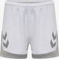 Hummel Shorts Regular Sportbroek Lead Dames Lichtgrijs / Wit