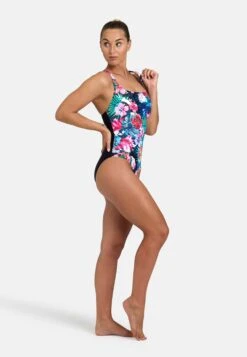 Arena Badpakken Bustier Sportbadpak Dames Navy / Lichtblauw -Sportieve Outfit Winkel d17e9b40a8dcef5edac57bfd9761a88e