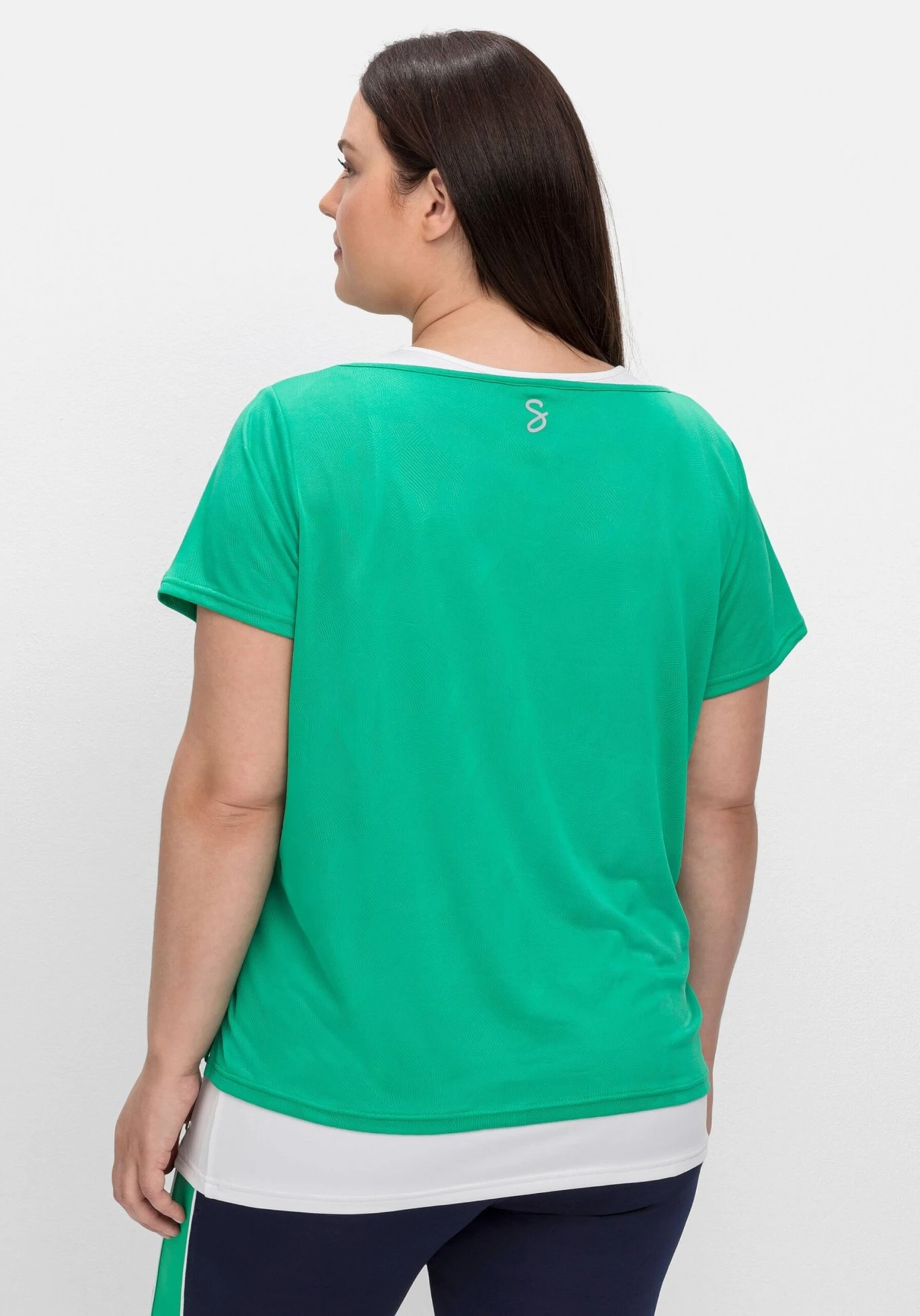 Sheego Functionele Shirts Functioneel Shirt Dames Groen 5 Sheego Functionele Shirts Functioneel Shirt Dames Groen - Afbeelding 3