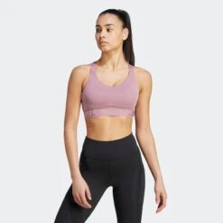 ADIDAS PERFORMANCE High Support Bustier Sport Bh Dames Rosa -Sportieve Outfit Winkel d57c5560f9e03a458c2731fc4fedc0d6