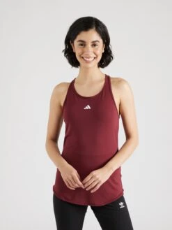 ADIDAS PERFORMANCE Sporttops Sporttop Dames Karmijnrood -Sportieve Outfit Winkel d596c6895e38870ae6c07fd3b1d8c037