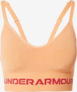 Under Armour Low Support Bustier Sport Bh Dames Perzik