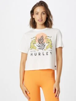 HURLEY Functionele Shirts Functioneel Shirt LE TIGRE Dames Beige -Sportieve Outfit Winkel d778d22059638a9eeca952f2c8f260e6