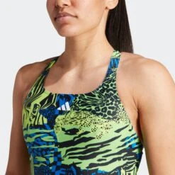ADIDAS PERFORMANCE Badpakken Bustier Sportbadpak Dames Lichtgroen -Sportieve Outfit Winkel d78b3b8c66c1df5f707d66c3f05d3330