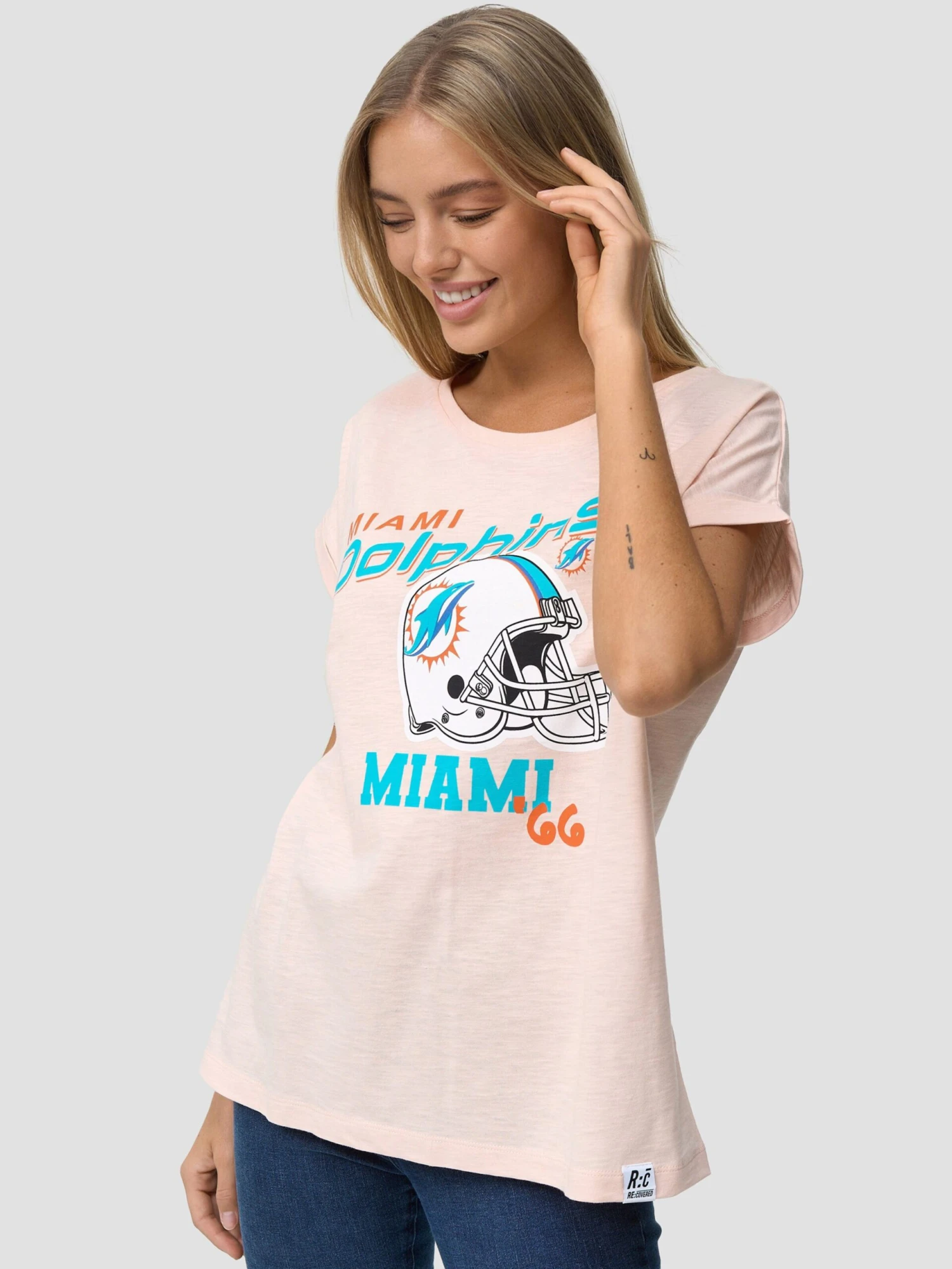 T-shirts Functioneel Shirt Miami Dolphins Dames Pastelroze 8 T-shirts Functioneel Shirt Miami Dolphins Dames Pastelroze - Afbeelding 6