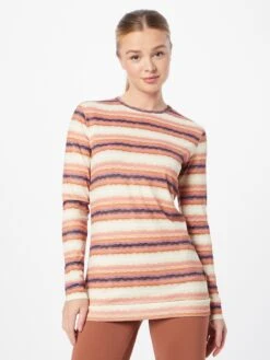 Billabong Longsleeves Functioneel Shirt Dames Taupe / Oranje -Sportieve Outfit Winkel da279668207e146767ffee19509fb25c