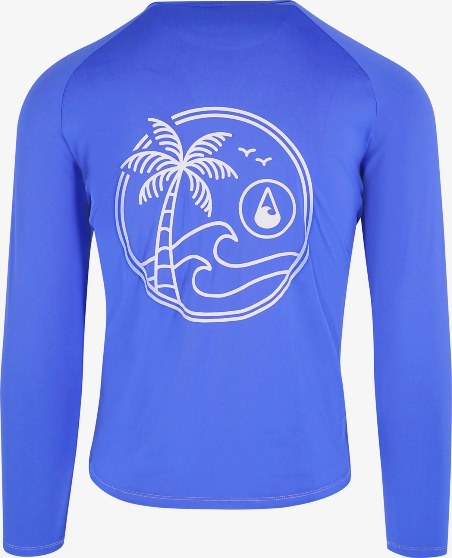 Wave Hawaii Sporttops Sporttop Rash Guard Dames Blauw 4 Wave Hawaii Sporttops Sporttop Rash Guard Dames Blauw - Afbeelding 2