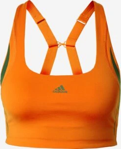 Adidas Sportswear Medium Support Bustier Sport Bh Dames Donkeroranje