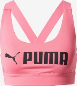 Puma Medium Support Bustier Sport Bh Dames Lichtroze