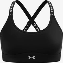 Under Armour Medium Support Bustier Sport Bh Infinity Dames Zwart