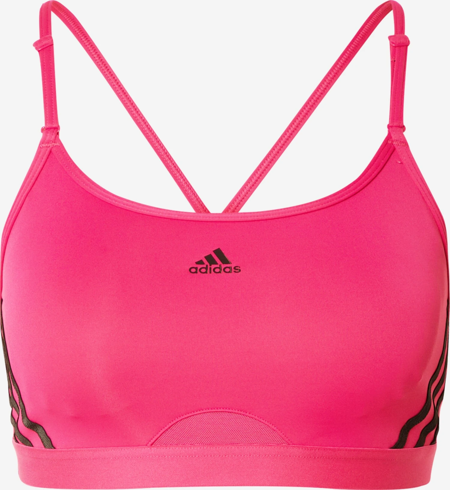 Adidas Sportswear Low Support Bustier Sport Bh AER Dames Pink 3 Adidas Sportswear Low Support Bustier Sport Bh AER Dames Pink