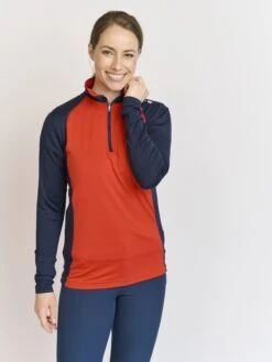Longsleeves Functioneel Shirt Dames Rood -Sportieve Outfit Winkel e87ba33c98dd55471f7858d9a52abb76