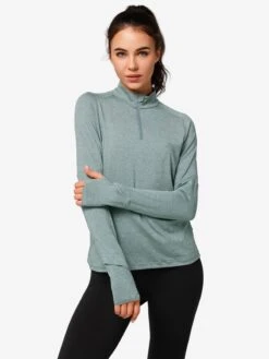 Longsleeves Functioneel Shirt Yama Dames Groen -Sportieve Outfit Winkel e8b723bfe03da772e86b520a05659318