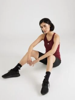 ADIDAS PERFORMANCE Sporttops Sporttop Dames Karmijnrood -Sportieve Outfit Winkel e8c8c362a4552d10379ec9a3967e0a30