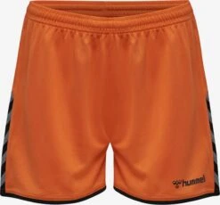 Hummel Shorts Regular Sportbroek Dames Donkeroranje