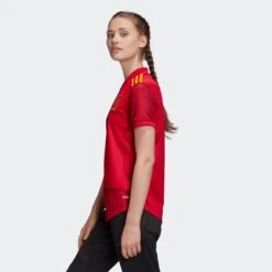 Adidas Sportswear Functionele Shirts Tricot FEF Spanien Home EM 2020 Dames Neonrood -Sportieve Outfit Winkel eeb45d2559007270dd94aae15f99e311