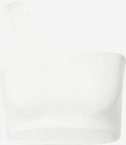 Girlfriend Collective Low Support Bustier Sport Bh BIANCA Dames Ecru