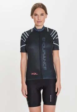 Endurance Functionele Shirts Tricot Genevieve W Cycling Dames Zwart -Sportieve Outfit Winkel f1b08bcd5da269f42201d78bf7e3368f