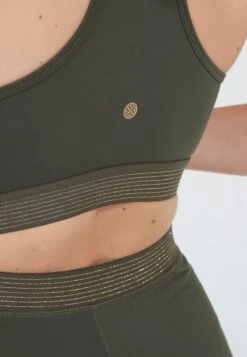 ATHLECIA Medium Support Bustier Sport Bh FELIZ Dames Zwart -Sportieve Outfit Winkel f21e570ecf98c841da3e057a32de22da