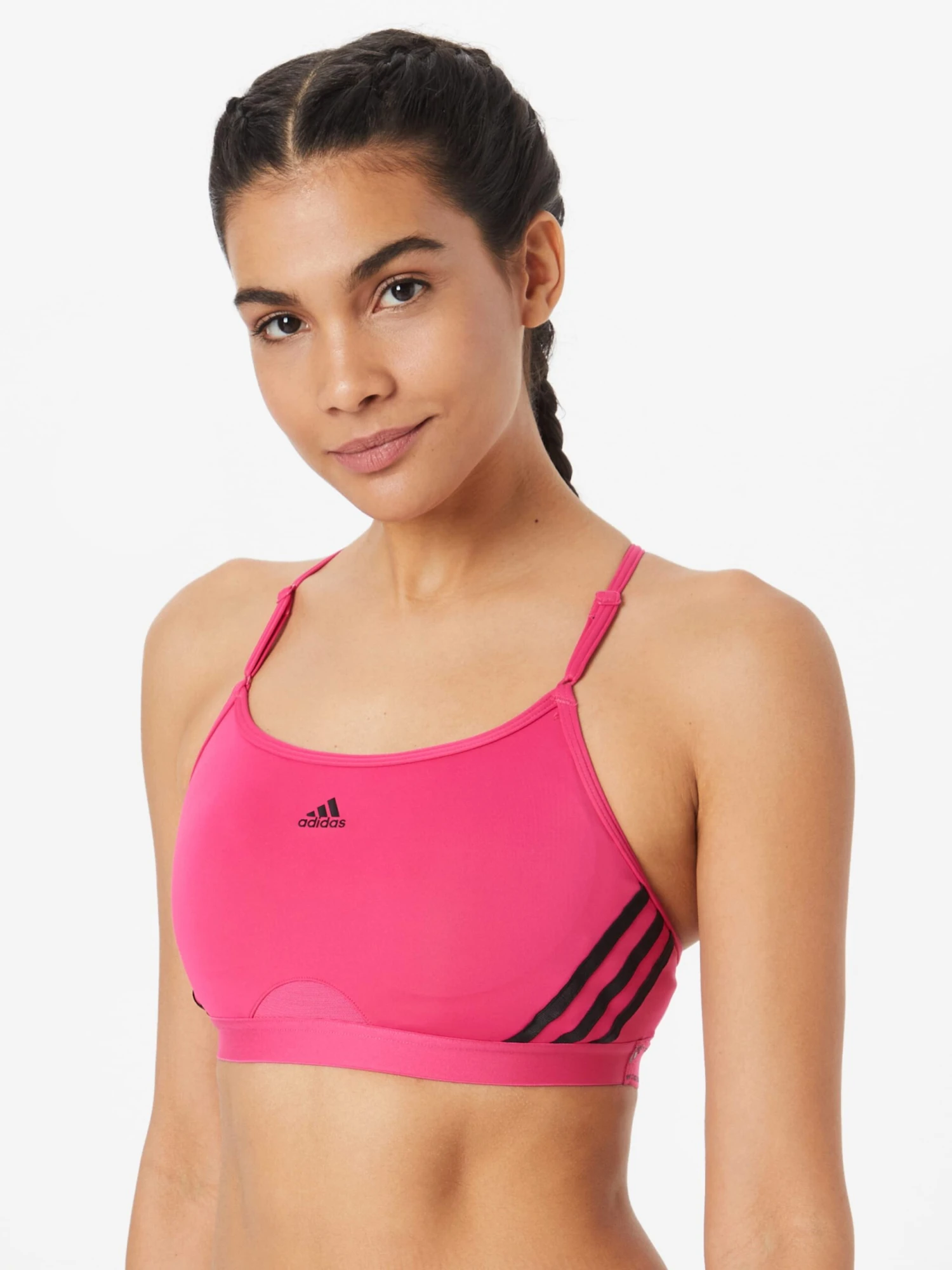 Adidas Sportswear Low Support Bustier Sport Bh AER Dames Pink 4 Adidas Sportswear Low Support Bustier Sport Bh AER Dames Pink - Afbeelding 2