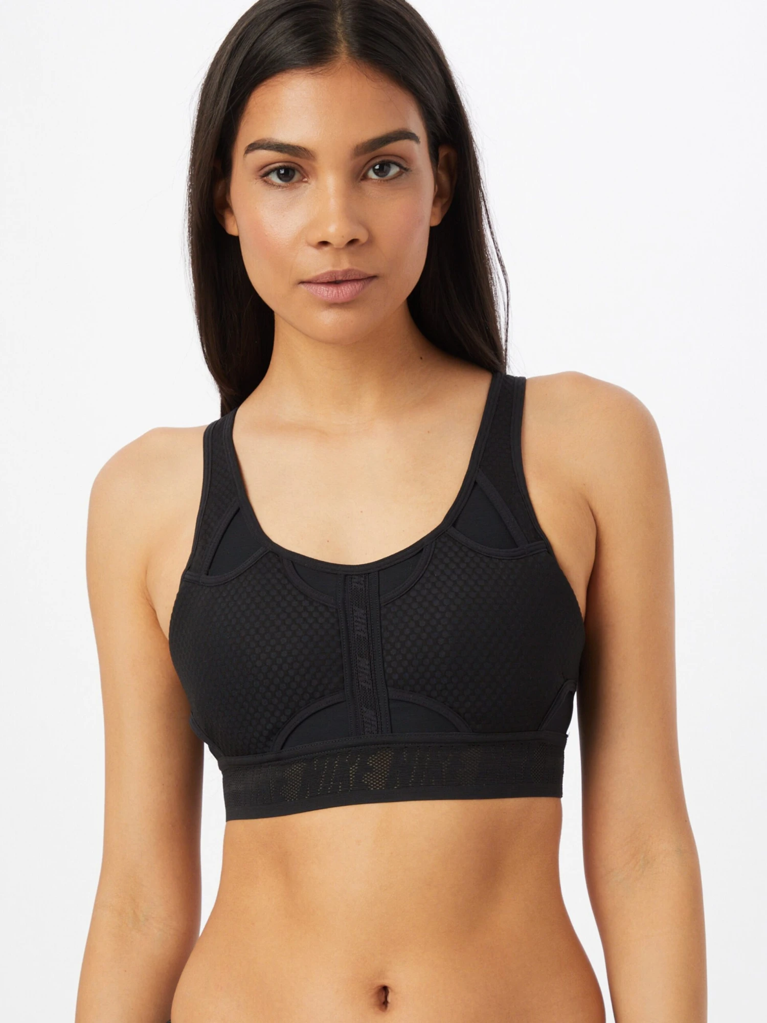 Nike Medium Support Bustier Sport Bh UltraBreathe Dames Zwart 4 Nike Medium Support Bustier Sport Bh UltraBreathe Dames Zwart - Afbeelding 2