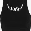 ATHLECIA Medium Support Bustier Sport Bh Okalia Dames Zwart