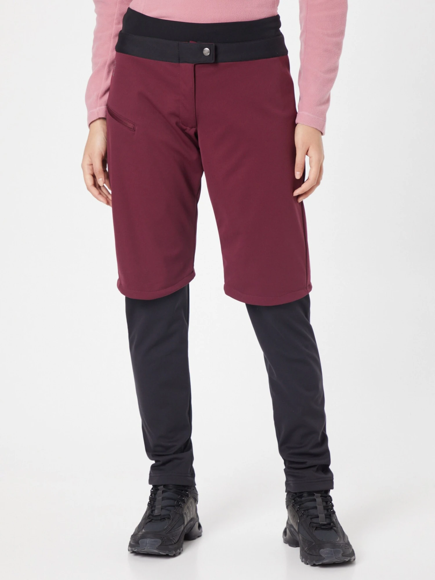 VAUDE Trainingsbroeken Regular Outdoorbroek Moab Dames Bourgogne / Zwart 4 VAUDE Trainingsbroeken Regular Outdoorbroek Moab Dames Bourgogne / Zwart - Afbeelding 2