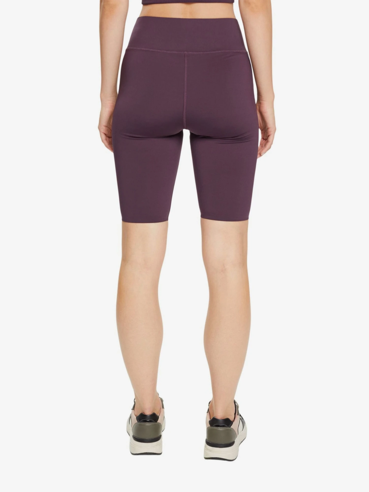 Shorts Skinny Sportbroek Dames Aubergine 7 Shorts Skinny Sportbroek Dames Aubergine - Afbeelding 5